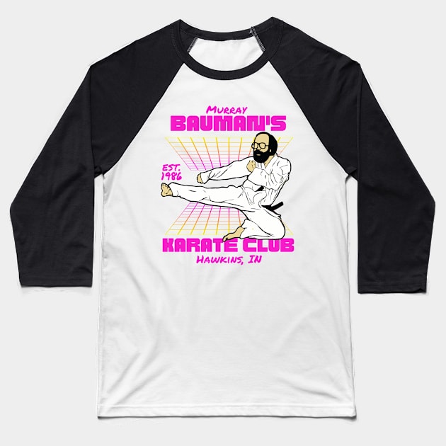 Bauman's Karate Club Baseball T-Shirt by Summyjaye